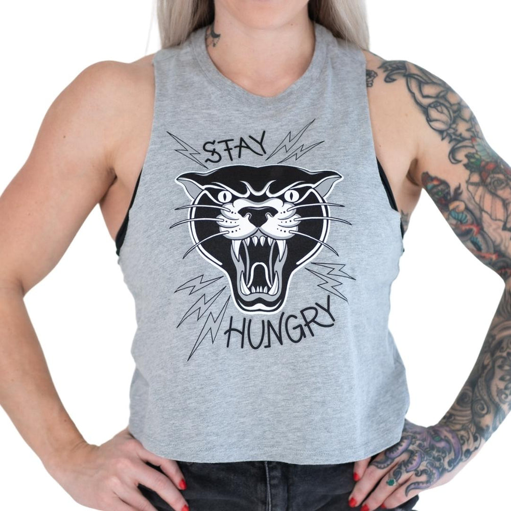 STAY HUNGRY Tank - Gray